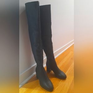Bottes longues à talon Long black boots with heels